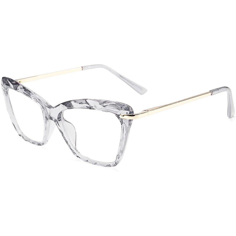 New Elvin Mathews Transparent Gray Reading  glasses Eyeglasses